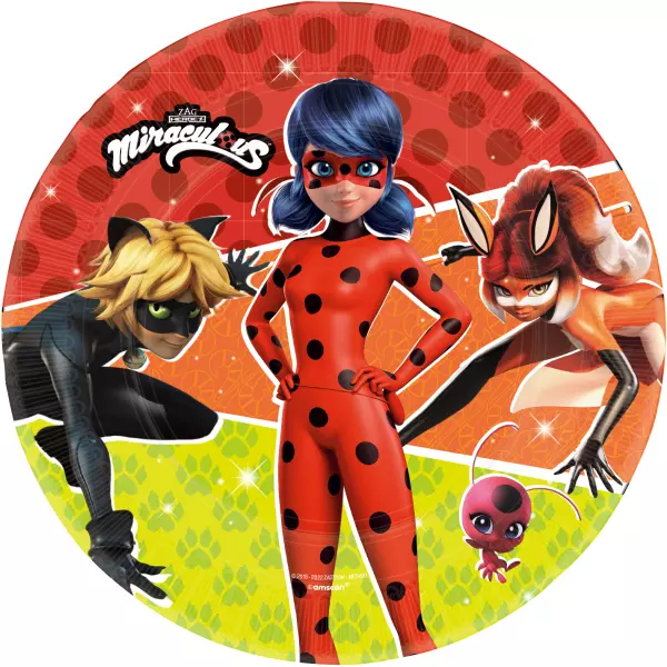 Miraculous Ladybug pappfat 23cm 8pk