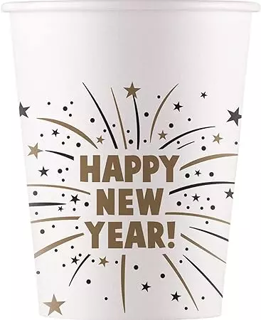 Nyttårs pappkopper 8pk
