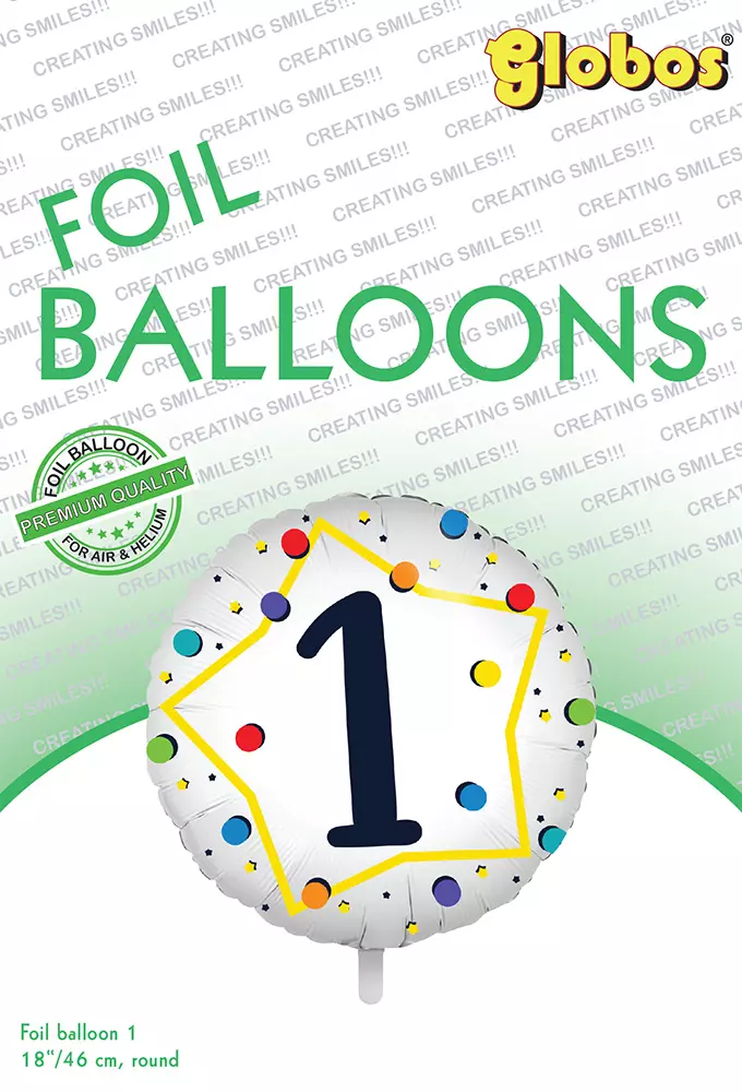 1 år kalas folieballong