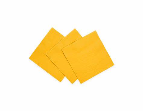 Kaffeservietter gul 20pk 24x24cm