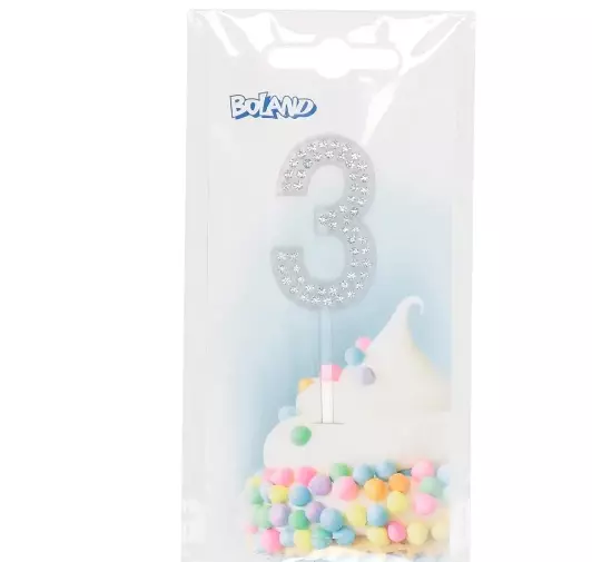 Cake topper Diamond '3'