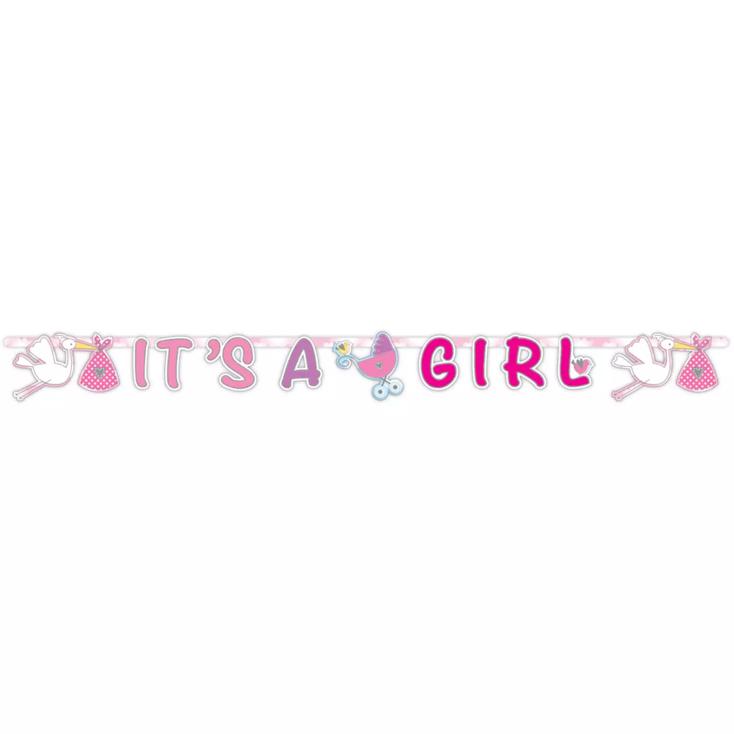 Birth Girl Letter Banner It’s a girl