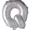 Bokstavballong- Q sølv 41 cm