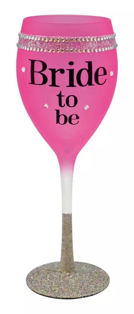 Bride to be vinglass