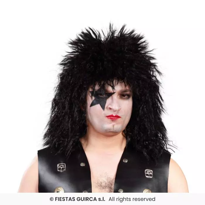 Kizz rockeparykk svart