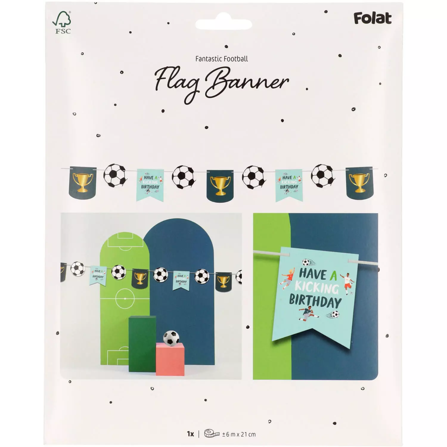 Flag Banner Fantastic Football  6 meter