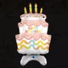 Folieballong stand up birthday cake 97cm