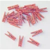 24 Mini klesklyper rosa 2,5cm