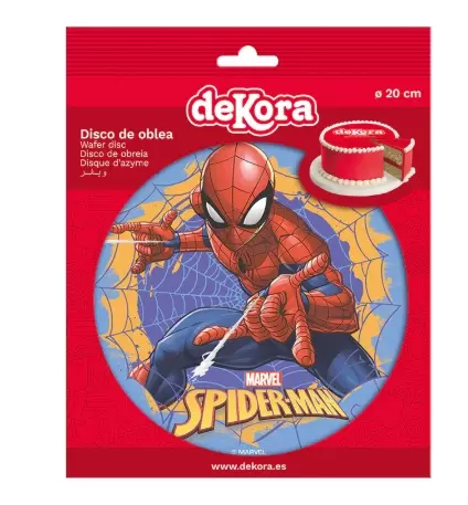 Kakebilde Wafer Spiderman 20 cm