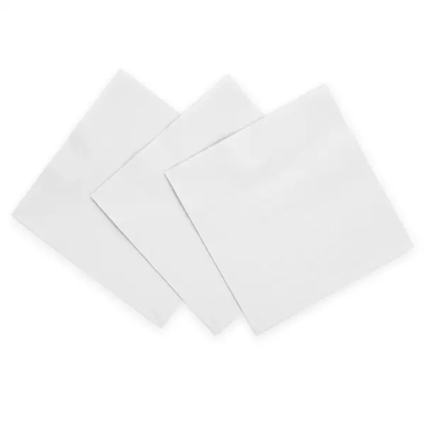 Kaffeservietter hvite 24x24 cm 20pk