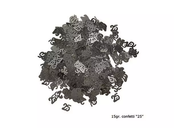 Konfetti 25 sølv