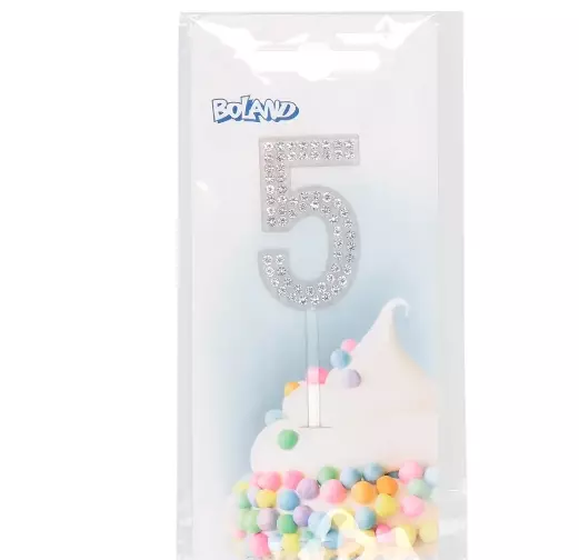 Cake topper Diamond '5'