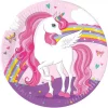 Unicorn rainbow colors fat 23cm 8pk
