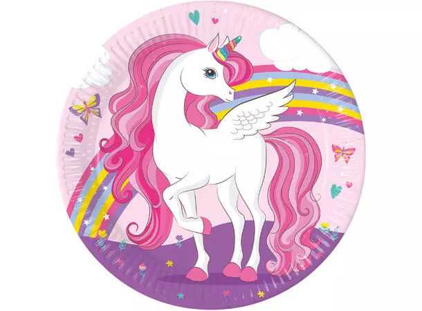 Unicorn rainbow colors fat 23cm 8pk