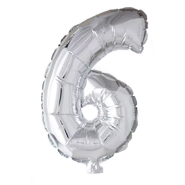 Tallballong 6- sølv 41 cm