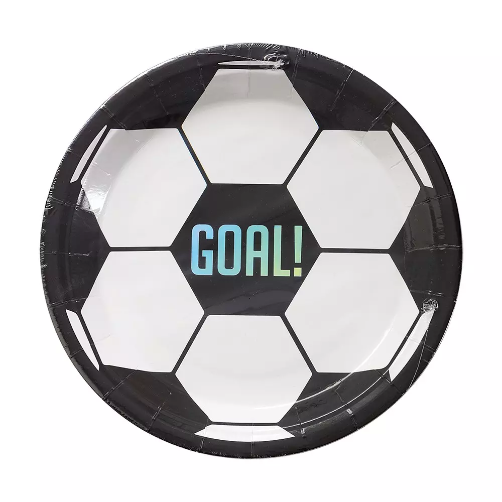 Fotballfat hvit/sort 23cm 8 pk