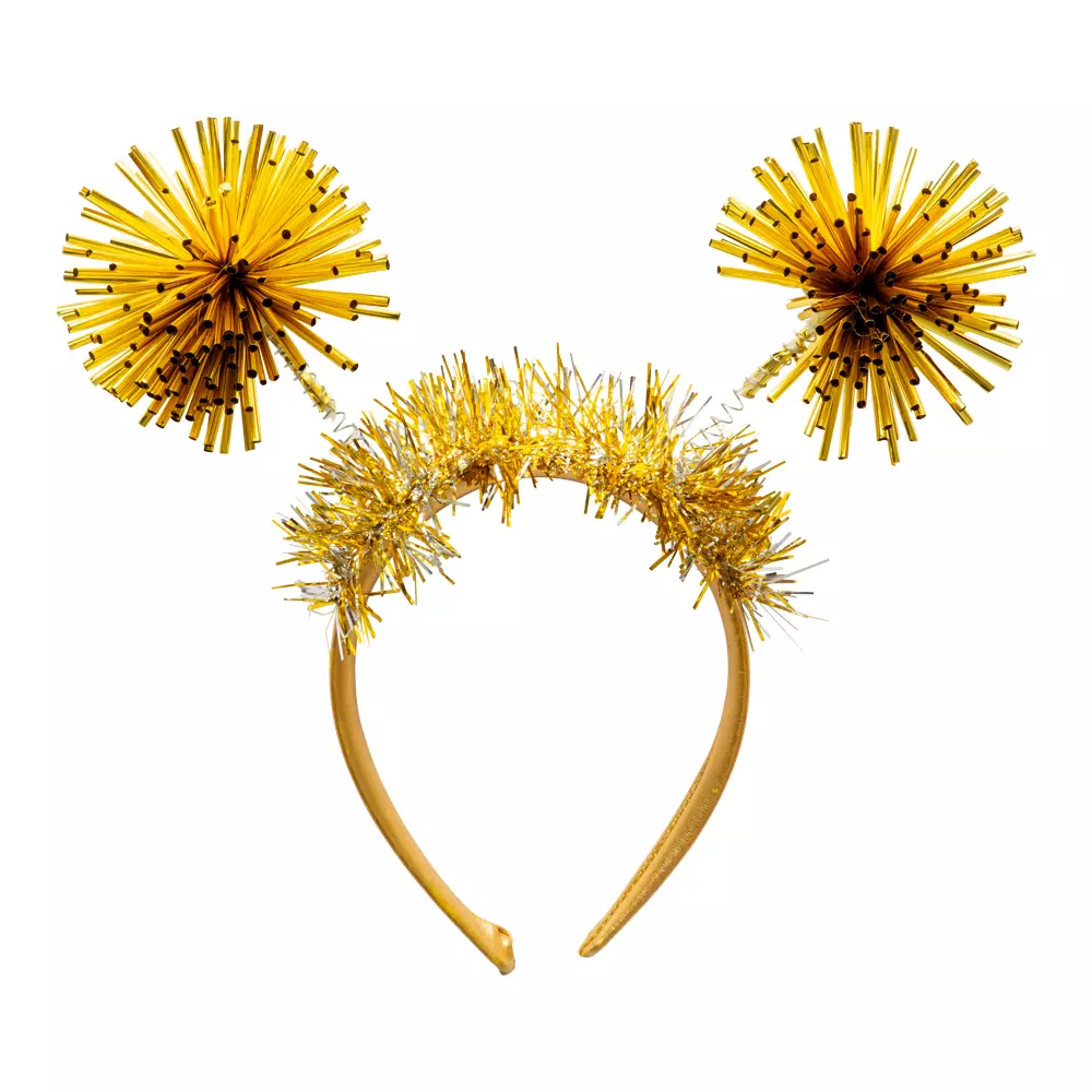 Gull hårbøyle med pompoms