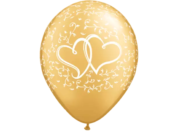 Gull entwined hearts ballonger 6pk