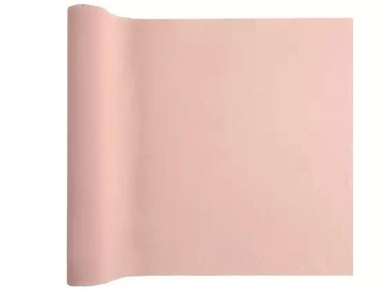 Crepe bordløper pudderrosa 3 meter