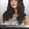 Parykk natural look curly black