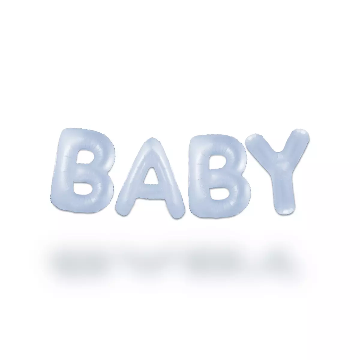 Ballongord BABY pastellblå 35cm