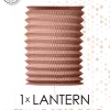 Papir lanterne rose gold 16 cm Ø