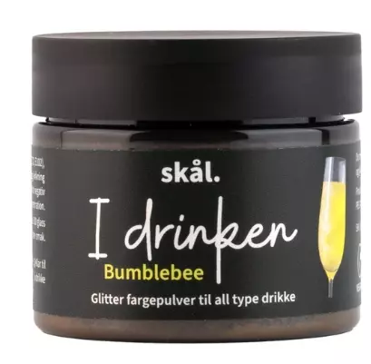 Glitterfarge i drinken Bumblebee