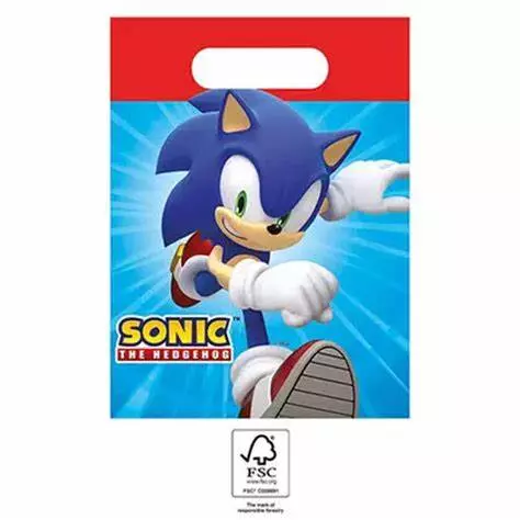Sonic the hedgedog papir godteposer 4pk