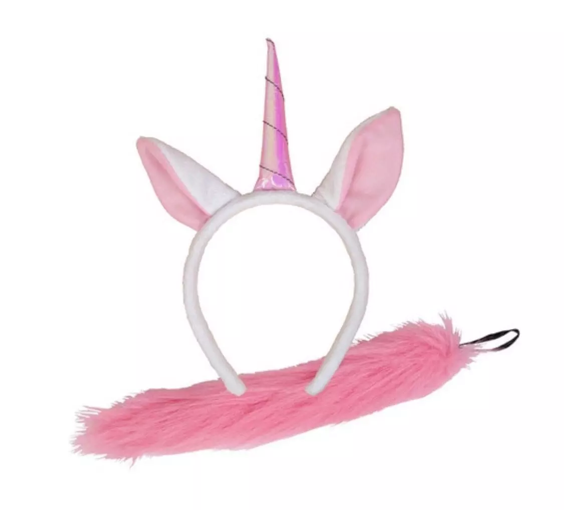 Unicorn ører og hale