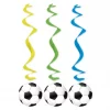 Football hanging decoration 3 pk