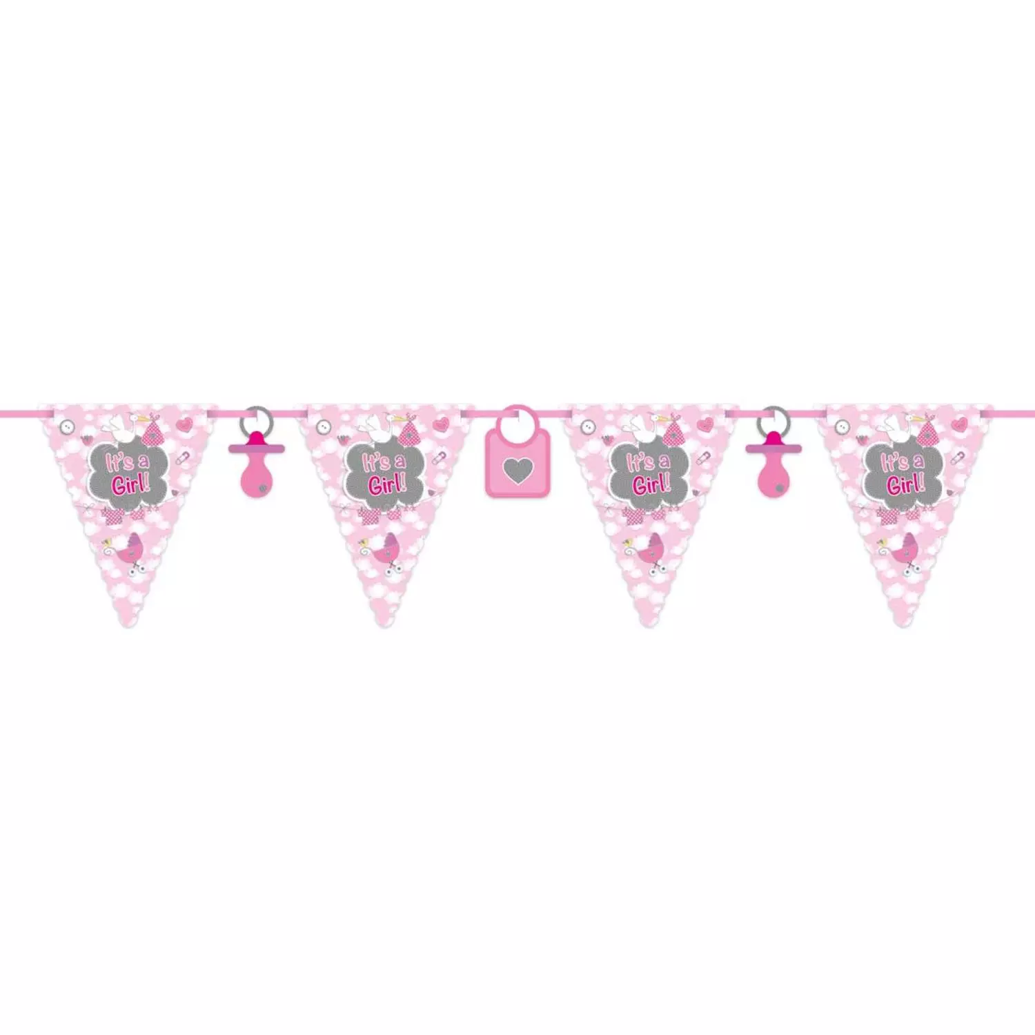 Flaggbanner Its a girl 6 meter