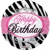 Happy birthday zebra folieballong