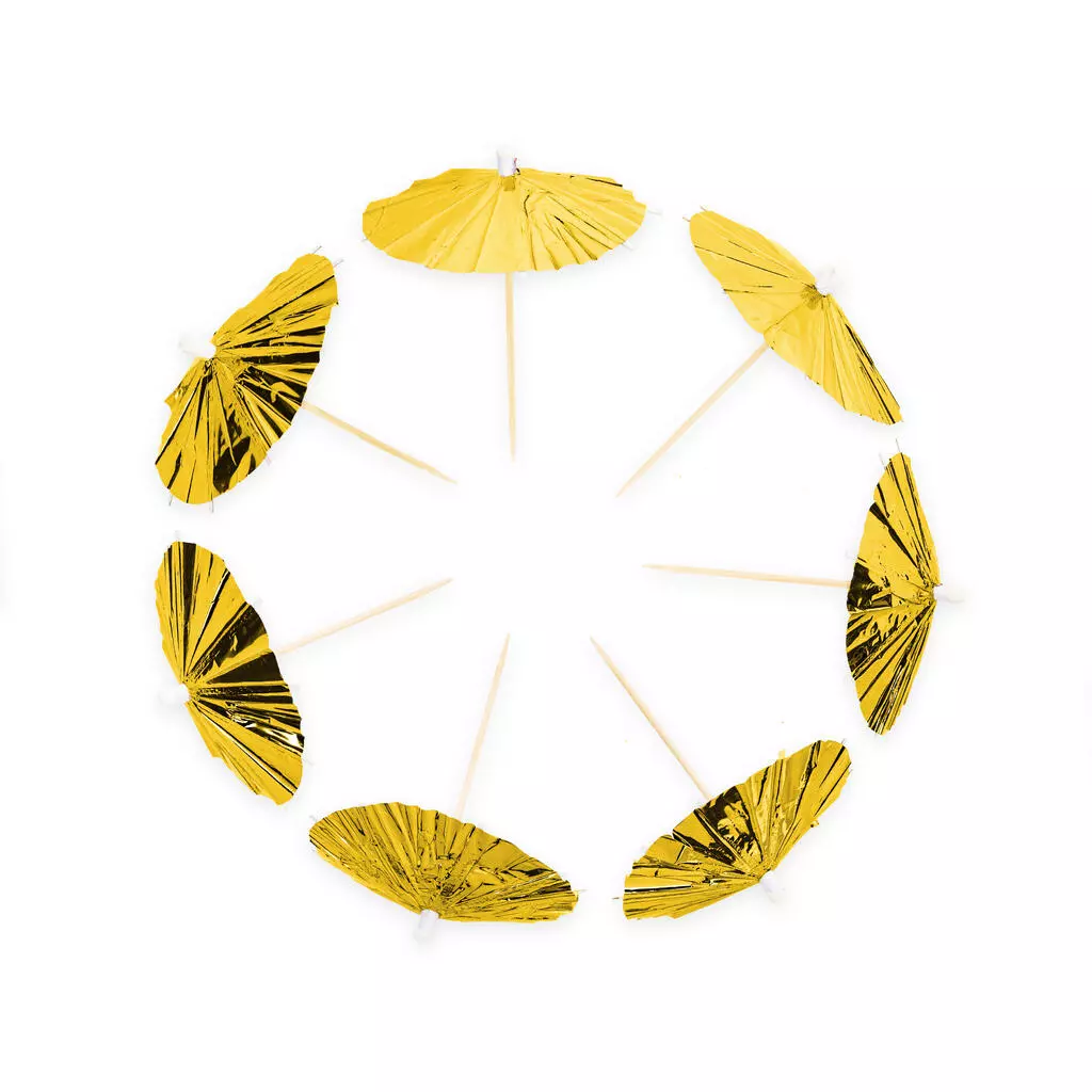 Parasoll picks metallic gull 10pk