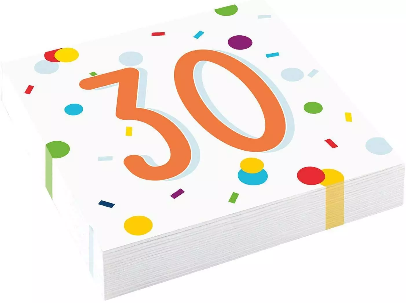 30 år konfetti servietter 20 pk