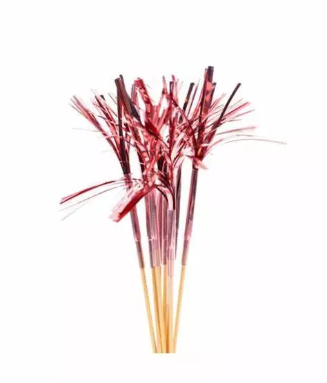 Folie drinkpicks rosegull 10pk