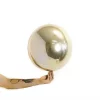 Speilballong hvitt gull metallic 35 cm