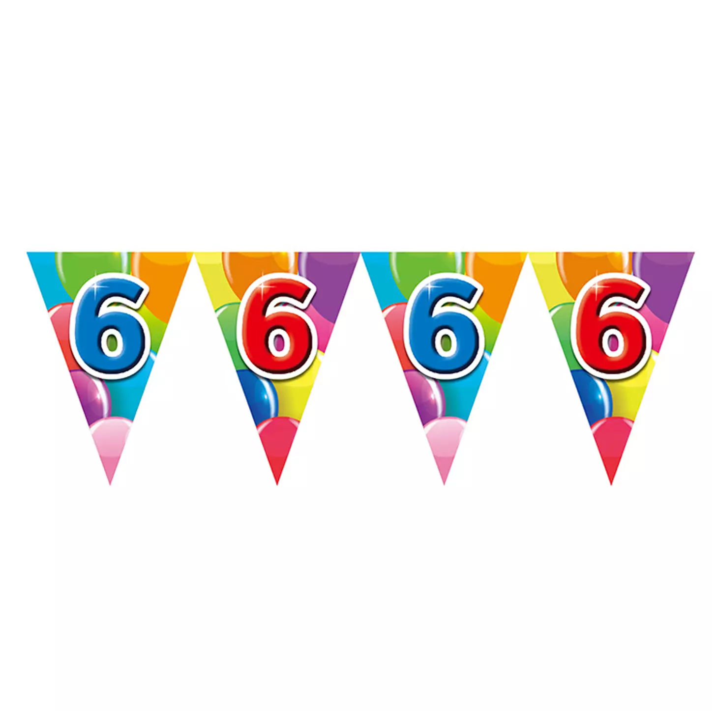 Flaggbanner 6 år 10 meter (20x30cm)