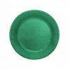 Papptallerken mørk grønn 18cm 8pk