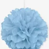 Pom-pom lysblå 40 cm