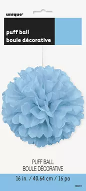 Pom-pom lysblå 40 cm