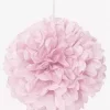 Pom-pom lys rosa 40 cm