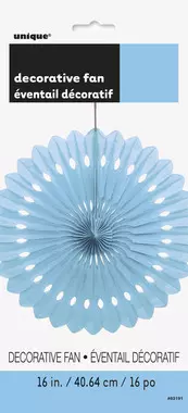 Dekorvifte lyseblå 40 cm