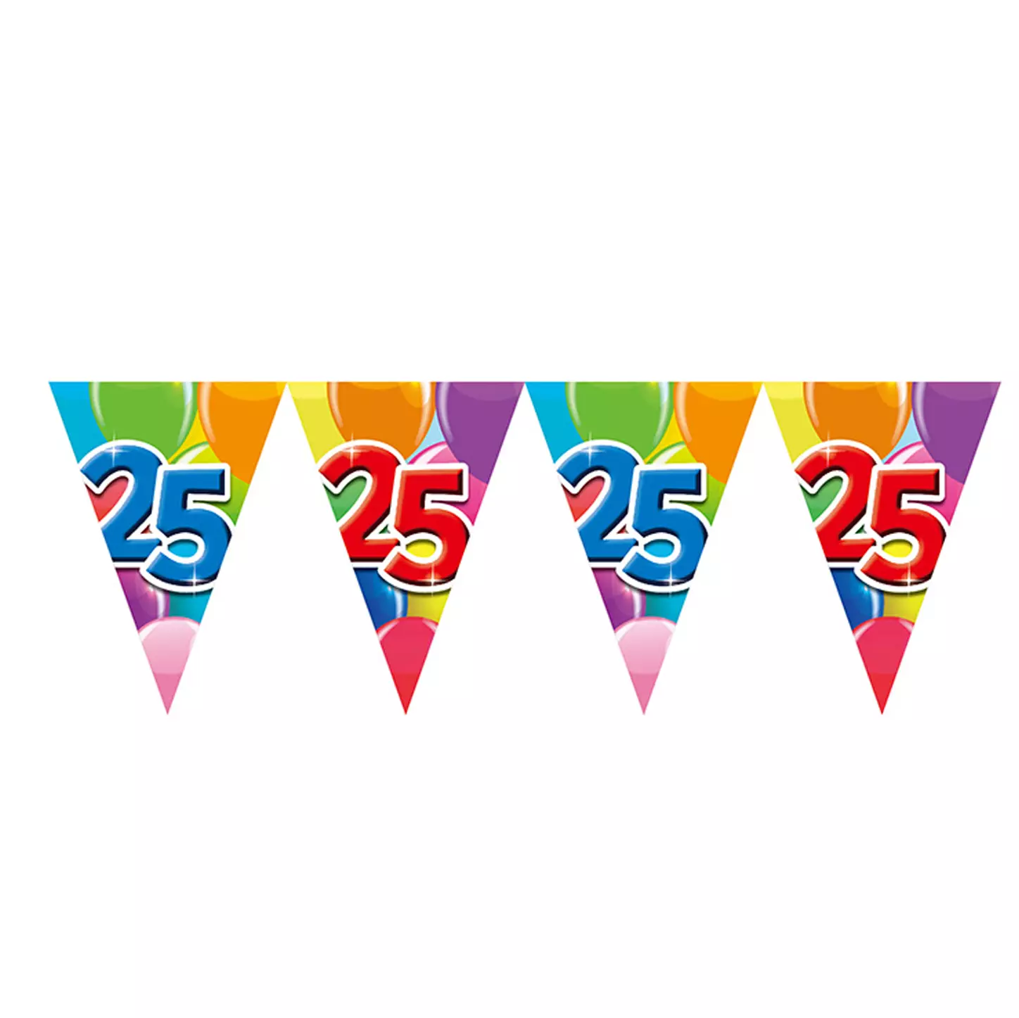 Flaggbanner 25 år 10 meter (20x30cm)