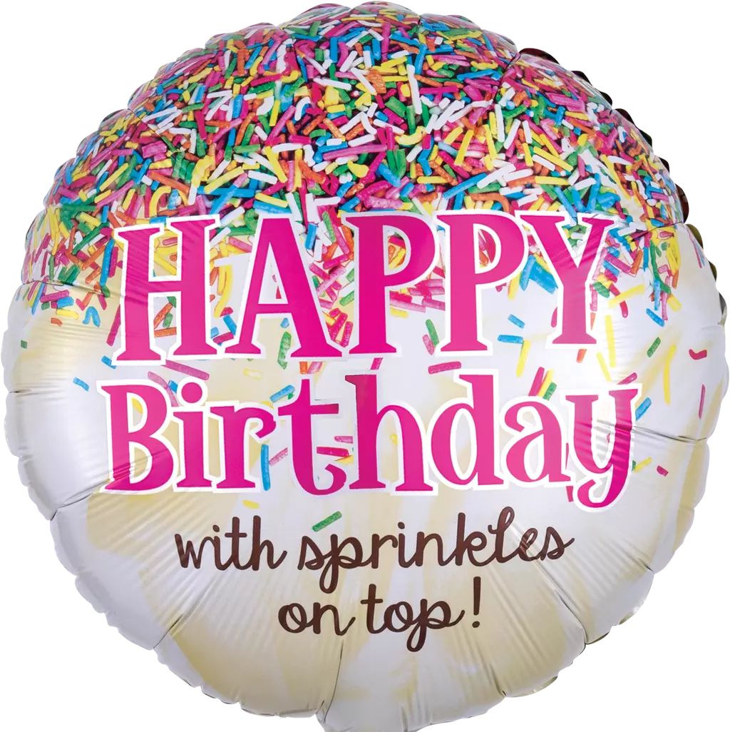 Sprinkles on Top Birthday folieballong