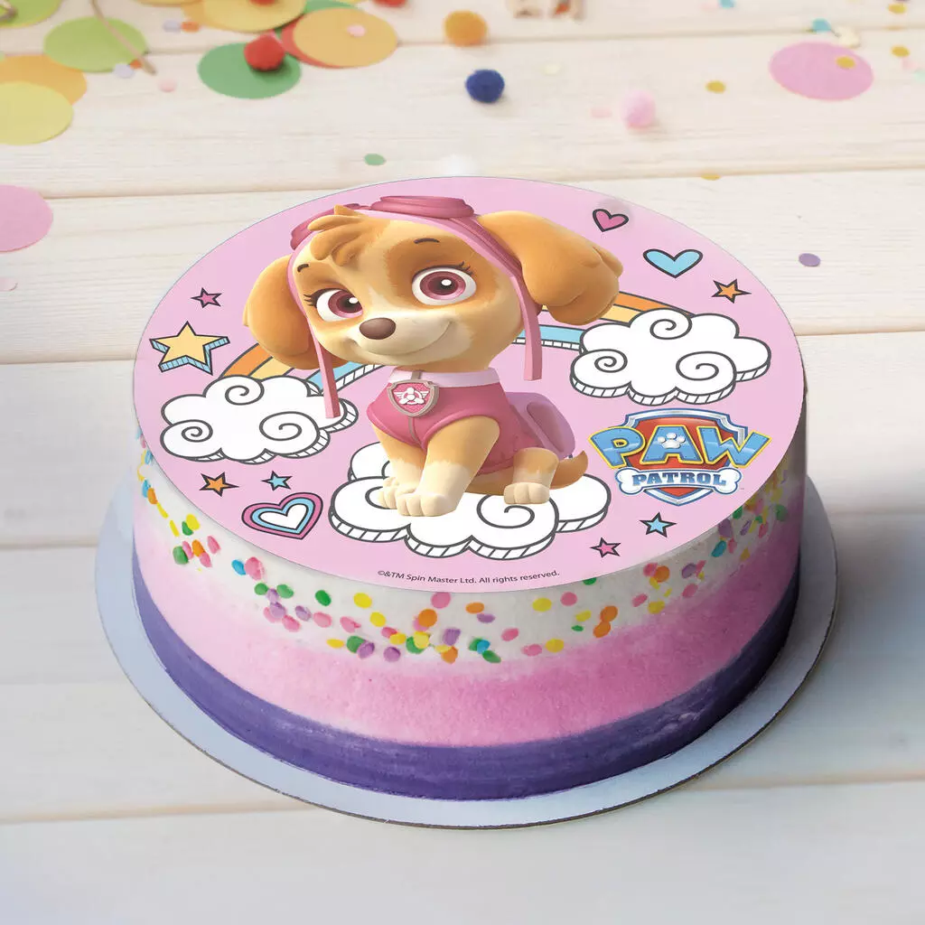 Paw patrol Skye spiselig kakeskilt 20cm