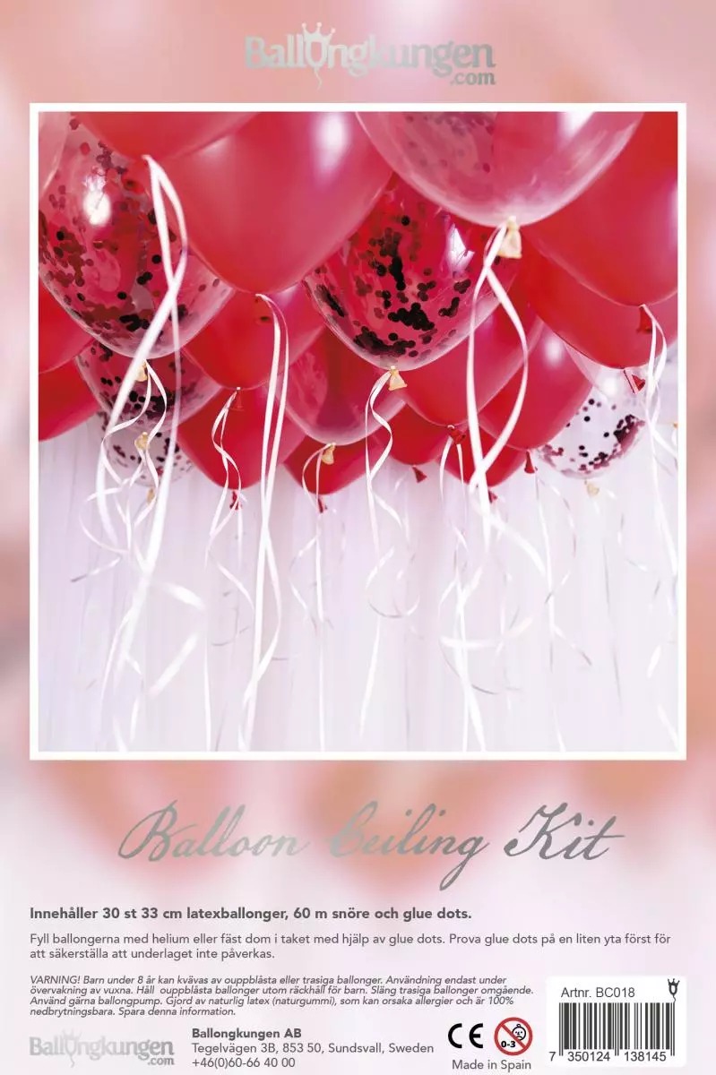 Balloon ceiling kit-love