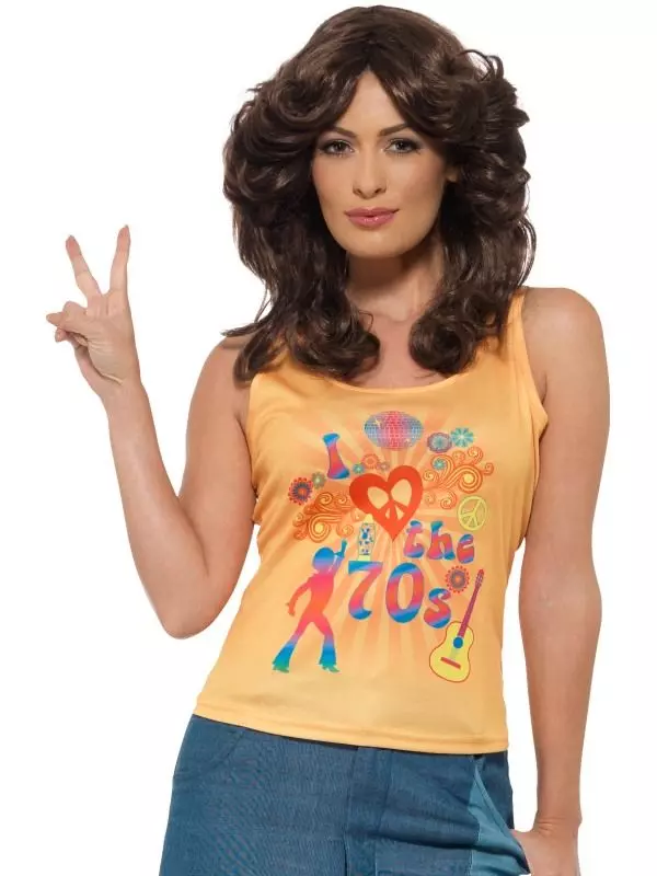 Ladies I love the 70s top S