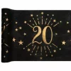 20 år sort bord-løper 30cm x5m