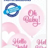 Oh baby ballonger rosa 6 pk