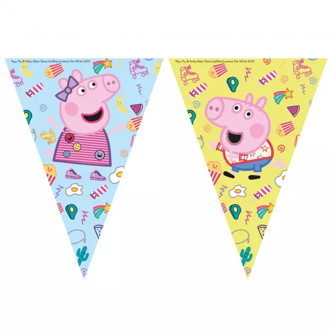 Peppa Gris flaggbanner 2,3 m